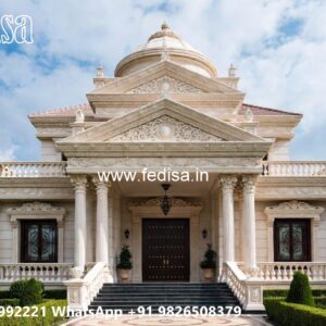 Classic Villa Design with Beautiful Garden Pathways No-3095