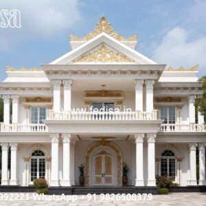 Elegant Classic Villa Design with Grand Spaces No-3133