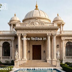 Classic Villa Design with Stylish Front Garden No-3143