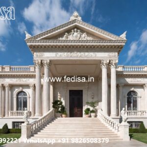 Classic House Design with Beautiful Garden Landscape No-3321