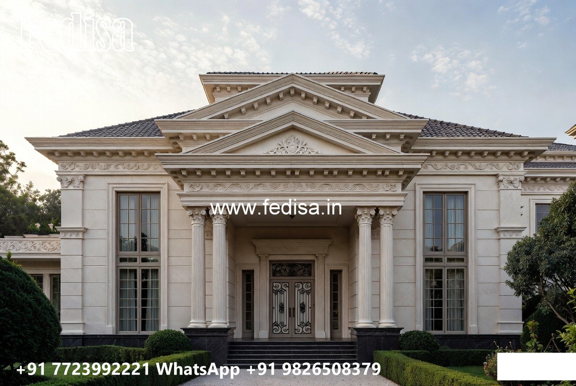 Classic Villa Design with Grand Front Elevation No-3458