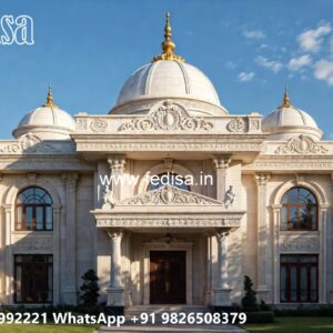Classic Villa Design with Decorative Pillar Details No-3464