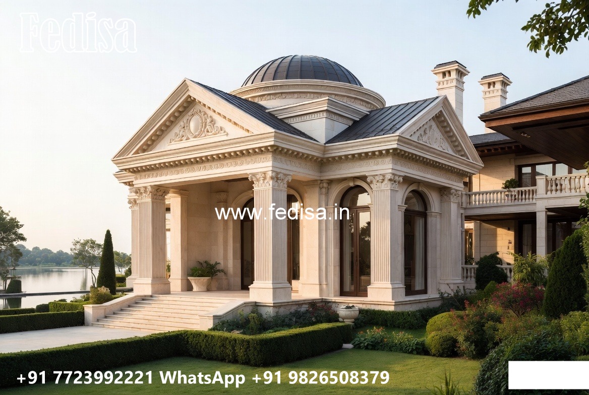Classic Villa Design with Elegant Window Styling No-3488
