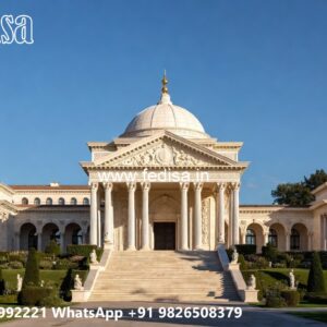 Classic Villa Design with Beautiful Front Yard Ideas No-3497