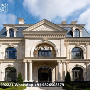 Classic Villa Design with Elegant Home Entrance No-3499