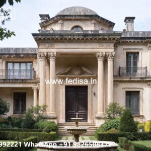 Classic Villa Design with Decorative Wooden Details No-3518