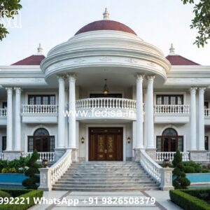 Classic Villa Design with Elegant Front Elevation No-3541