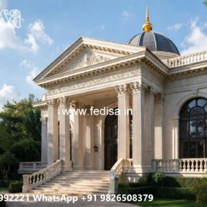 Classic Villa Design with Stylish Front Garden No-3593