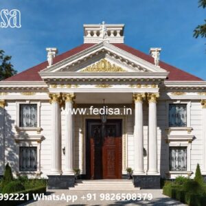 Luxury House Design with Grand Entrance Door Ideas No-3714