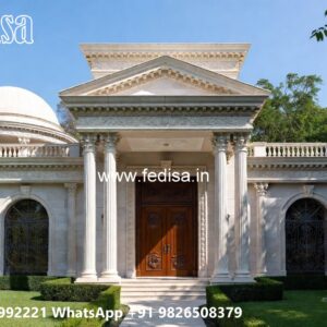 Classic House Design with Beautiful Garden Landscape No-3771