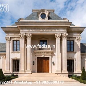 Classic House Design with Beautiful Exterior Walls No-3834