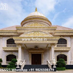Classic House Design with Elegant Exterior Lighting No-3849