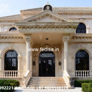Classic House Design with Elegant Marble Staircase No-3874
