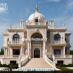 Classic Villa Design with Decorative Pillar Details No-3914