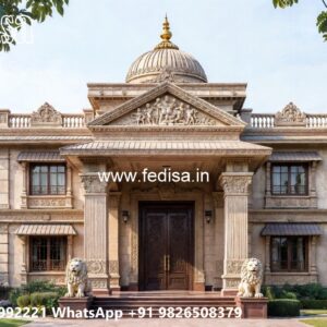 Classic Villa Design with Elegant Front Elevation No-3991