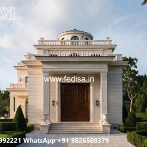 Classic Villa Design with Beautiful Garden Pathways No-3995